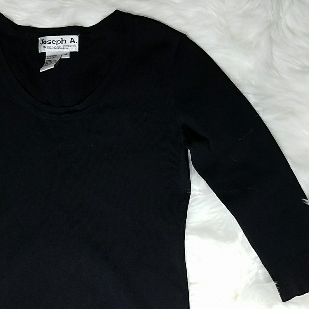 Joseph A. mid sleeve round neck shirt